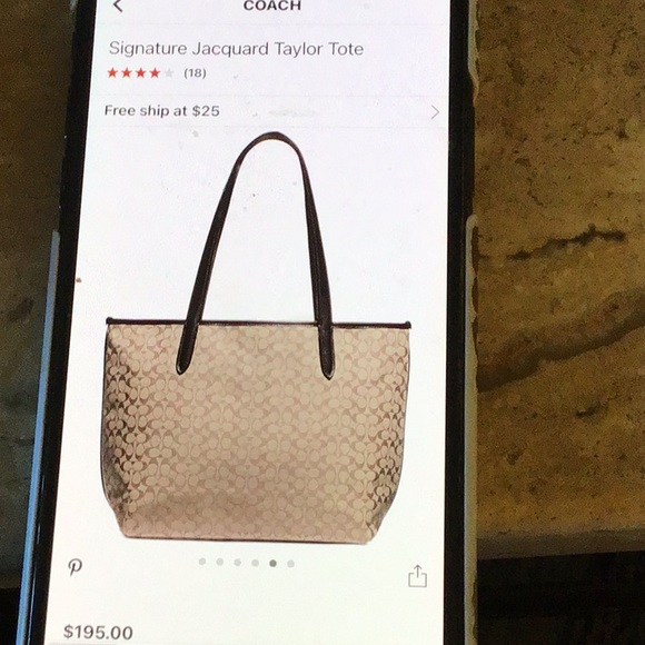 Signature Jacquard Taylor Tote - Picture 5 of 5